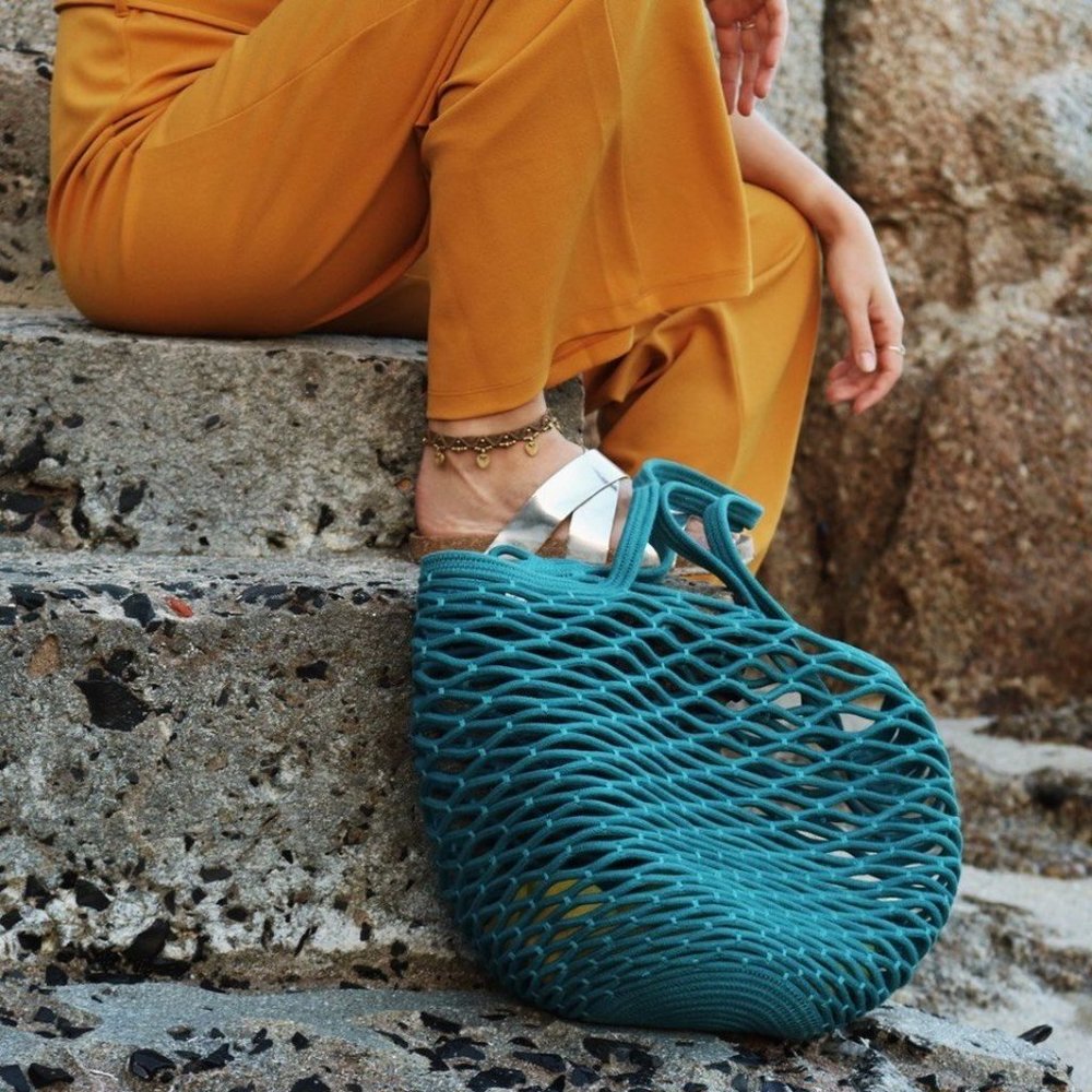 Mia Melange Net Beach Bag